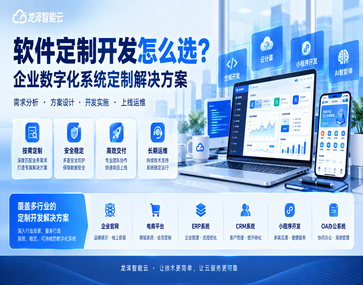 软件定制开发怎么选？企业数字化系统定制解决方案