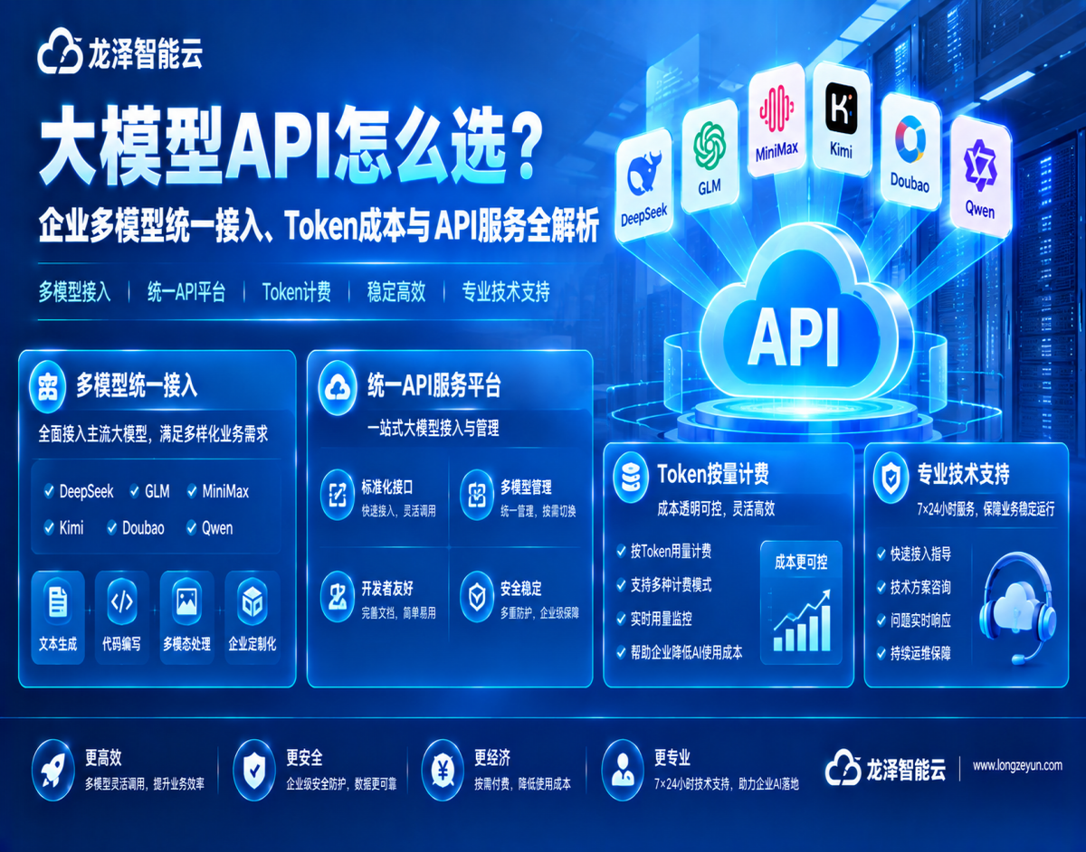 大模型API怎么选？企业多模型统一接入、Token成本与API服务全解析