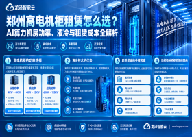 郑州高电机柜租赁怎么选？AI算力机房功率、液冷与租赁成本全解析