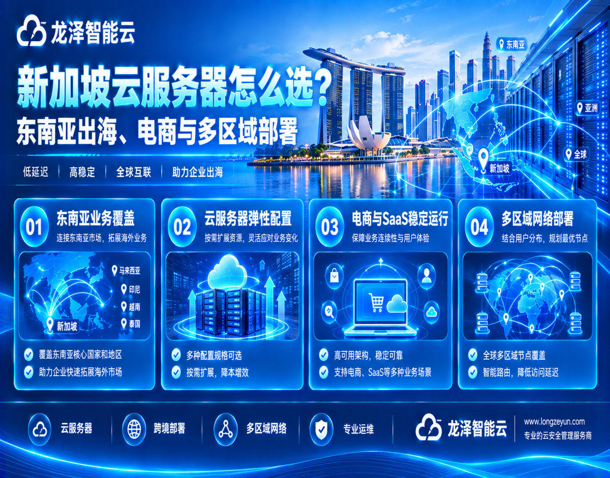新加坡云服务器怎么选？东南亚出海、电商与多区域部署